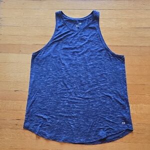 GAP, GapFit Breathe, High Neck Muscle Tank, Blue & White, EUC, Women's L